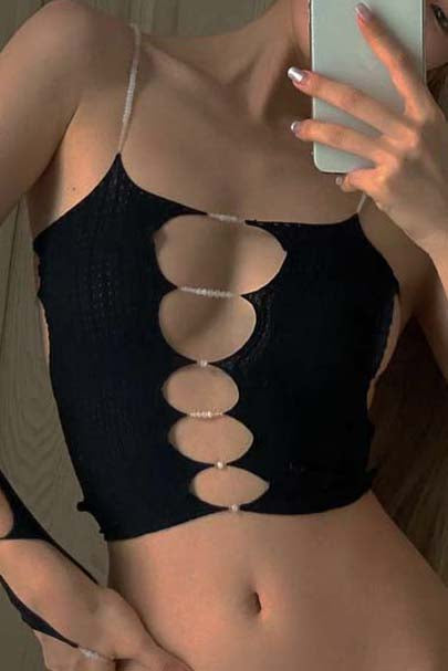 rui zhou TANK TOP vest R010 black